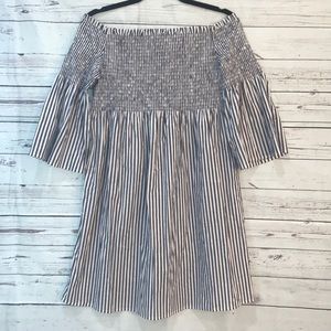 NWT Michael Kors smocked stripe dress {P3